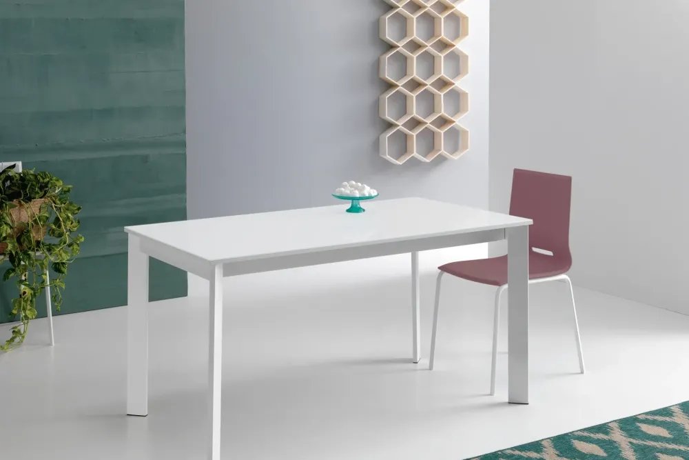 Tavolo rettangolare in laminato Zen 120 in Offerta Outlet^Point House Discount