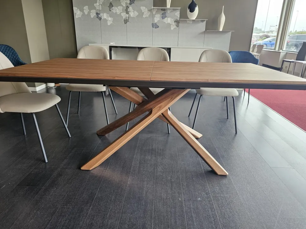 Tavolo rettangolare in legno Arizona di in Offerta Outlet^Easyline Clearance