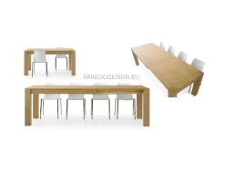 Tavolo rettangolare in legno Tempor 634 * di in Offerta Outlet^Collezione esclusiva Hot