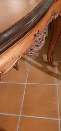 Tavolo rettangolare in legno Chippendale rettangolare di in Offerta Outlet^Artigianale Best