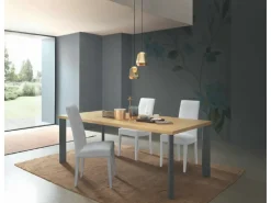 FGF Mobili Tavolo rettangolare in legno Free Fgf in Offerta Outlet- Tavoli