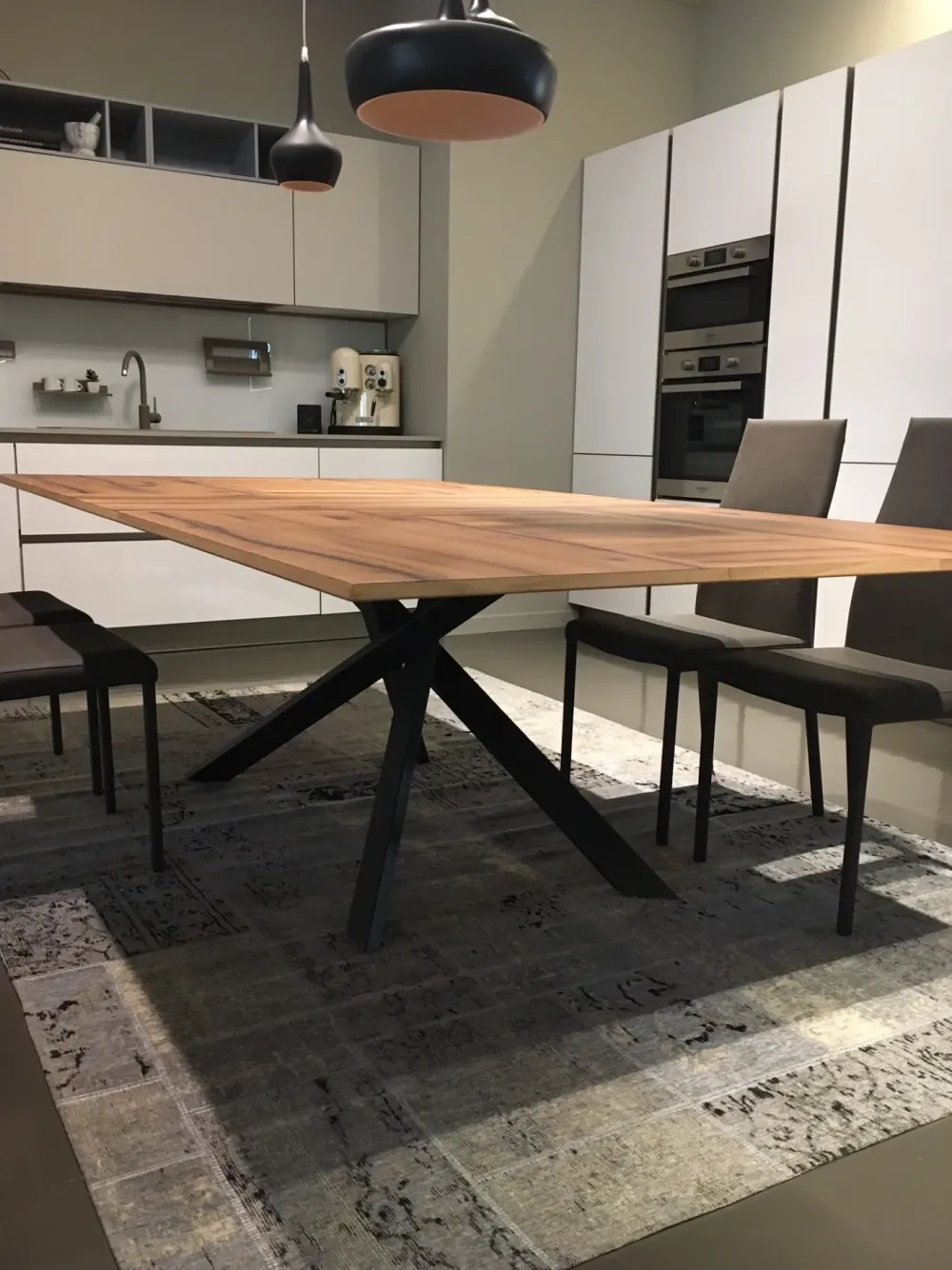 Ozzio Tavolo rettangolare in legno 4x4 di in Offerta Outlet- Tavoli