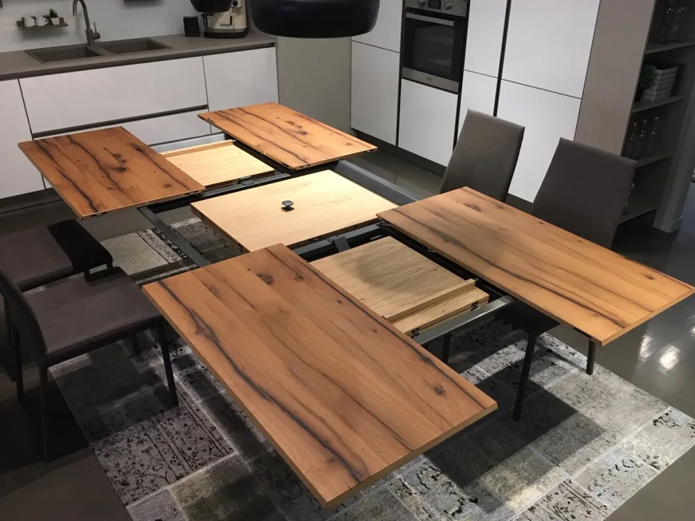 Ozzio Tavolo rettangolare in legno 4x4 di in Offerta Outlet- Tavoli