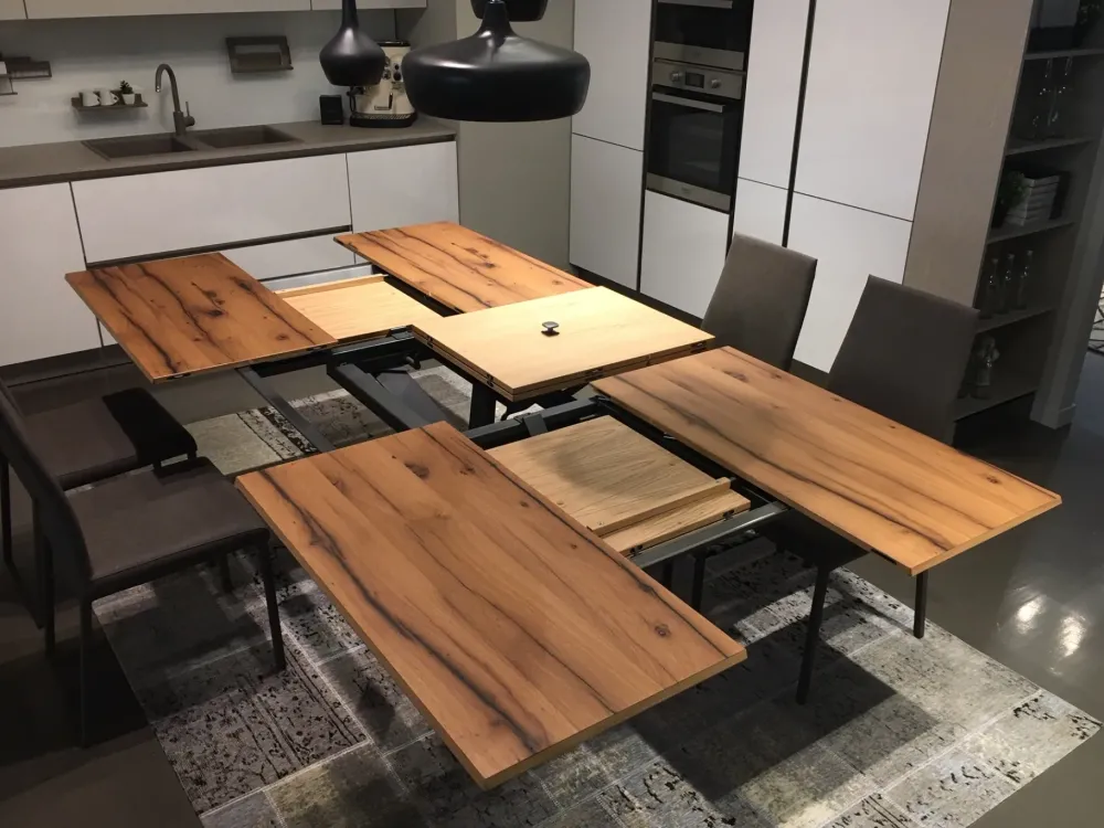 Ozzio Tavolo rettangolare in legno 4x4 di in Offerta Outlet- Tavoli