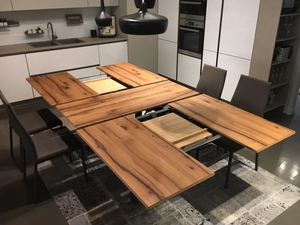 Ozzio Tavolo rettangolare in legno 4x4 di in Offerta Outlet- Tavoli