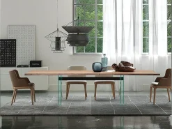 Tavolo rettangolare in legno Ikon di in Offerta Outlet^Cattelan Italia Sale