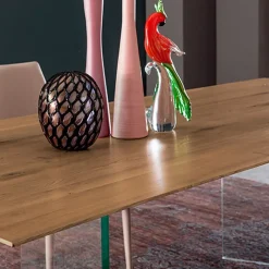 Tavolo rettangolare in legno Manhattan di in Offerta Outlet Tavoli