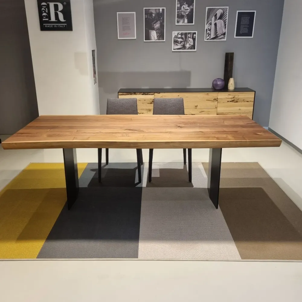 Online Tavolo rettangolare in legno Sky-natura extra natural sides di in Offerta Outlet Tavoli