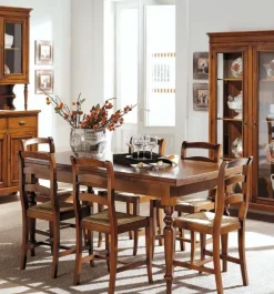 Tavolo rettangolare in legno F303 di in Offerta Outlet^Falegnameria Italiana Sale