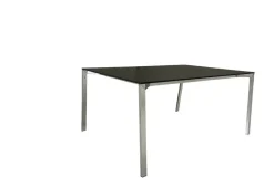 Clearance Tavolo rettangolare in legno e resina Tavolo table_one gambe lucide 100x159 di in Offerta Outlet Tavoli