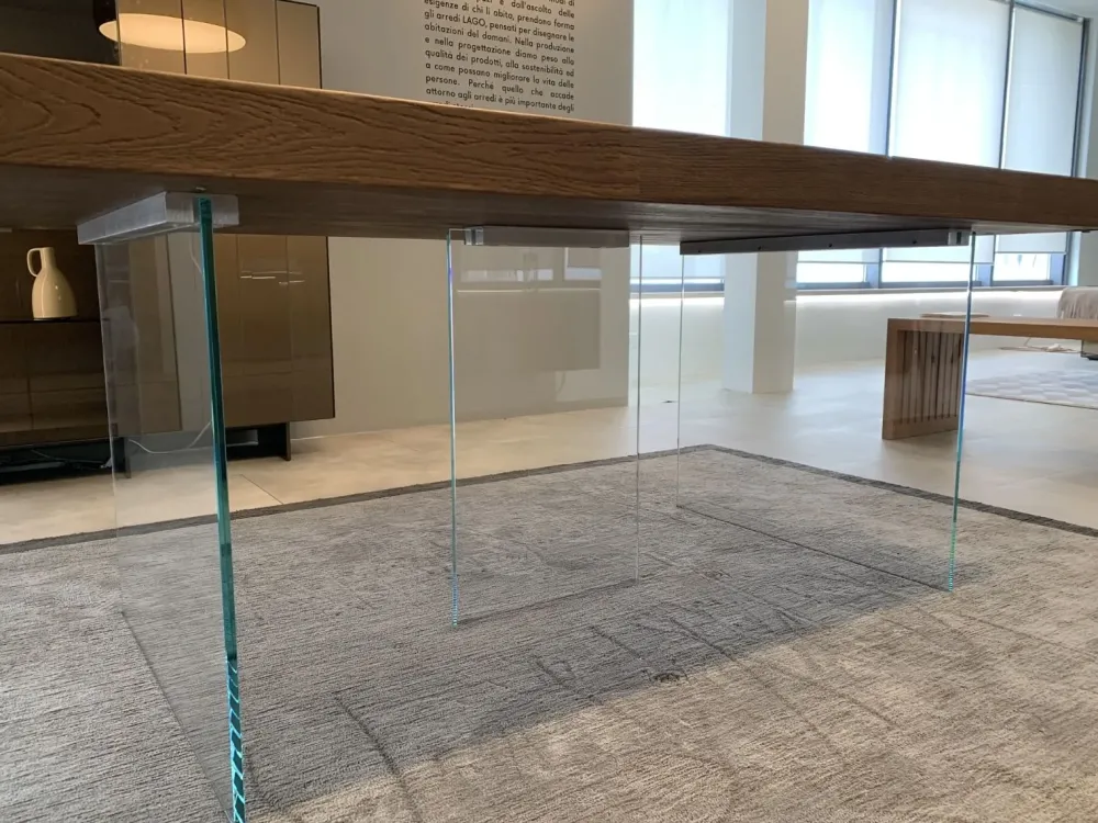 Hot Tavolo rettangolare in legno Air extendable di in Offerta Outlet Tavoli