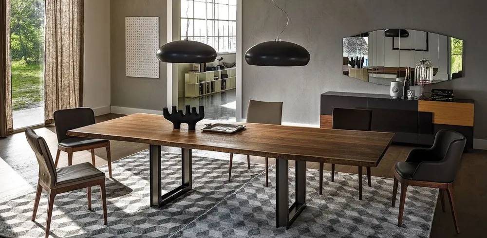 Tavolo rettangolare in legno Sigma di in Offerta Outlet^Cattelan Italia Outlet