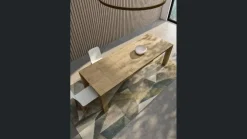 Fratelli Mirandola Tavolo rettangolare in legno Acheo di in Offerta Outlet- Tavoli