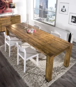 Fratelli Mirandola Tavolo rettangolare in legno Acheo di in Offerta Outlet- Tavoli