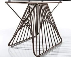 Tavolo rettangolare in metallo Filo di in Offerta Outlet^MaxHome