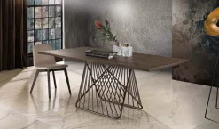 Tavolo rettangolare in metallo Filo di in Offerta Outlet^MaxHome