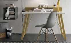 Hot Tavolo rettangolare in metallo Atlante di in Offerta Outlet Tavoli