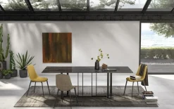 Point House Tavolo rettangolare in vetro Accademia 200 in Offerta Outlet- Tavoli