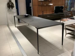 Rimadesio Tavolo rettangolare in vetro Long island di in Offerta Outlet- Tavoli