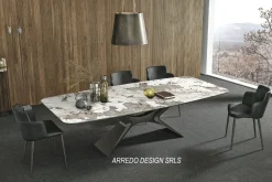 Tavolo rettangolare in vetro Sail di in Offerta Outlet^Sedit Best