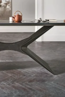 Tavolo rettangolare in vetro Sail di in Offerta Outlet^Sedit Best