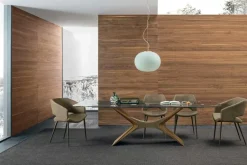 Tavolo rettangolare in vetro Sail di in Offerta Outlet^Sedit Best