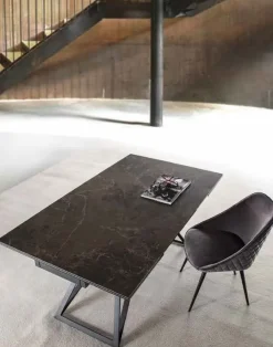 Tavolo rettangolare in vetro Architrave in Offerta Outlet^La Seggiola Outlet