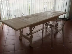 Tavolo rettangolare  FG576 in legno massello Patina Maestrale^Marchetti New