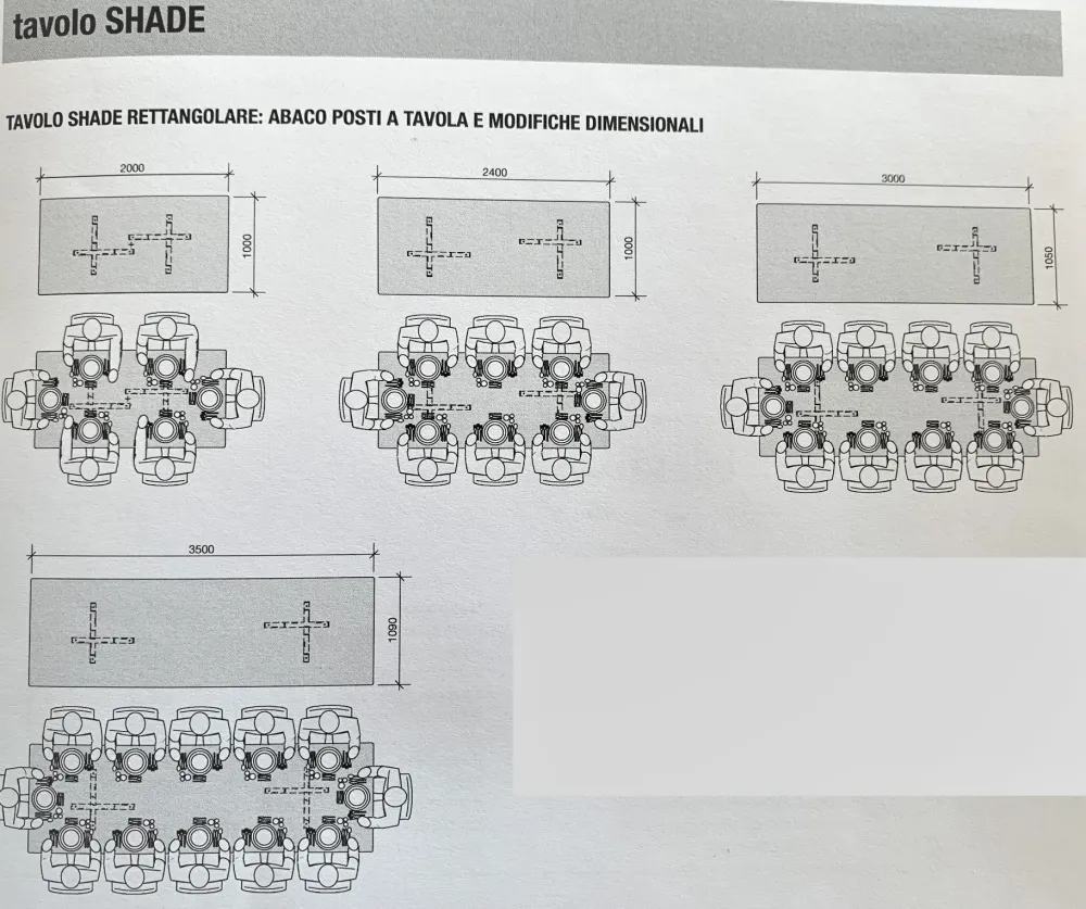 Lema Tavolo rettangolare Shade scontato del 16%- Tavoli
