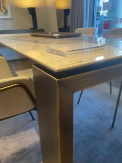 Riflessi Tavolo rettangolare Tavolo 200x100 in gres atlantis  di a prezzo riservato- Tavoli