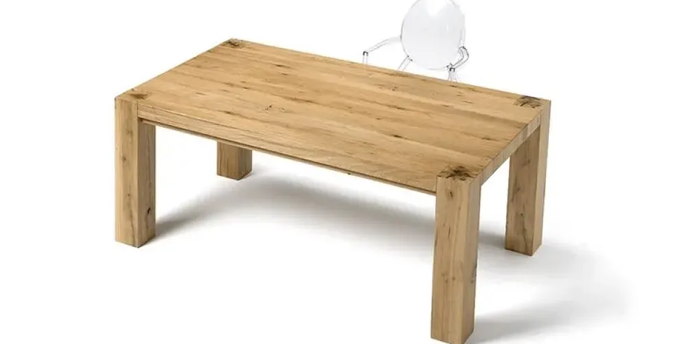 Best Tavolo rettangolare Tavolo rovere pieno allungabile maxi scontato del 46% Tavoli