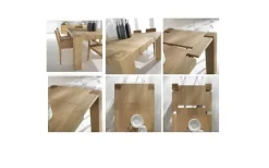 Best Tavolo rettangolare Tavolo rovere pieno allungabile maxi   scontato del 46% Tavoli