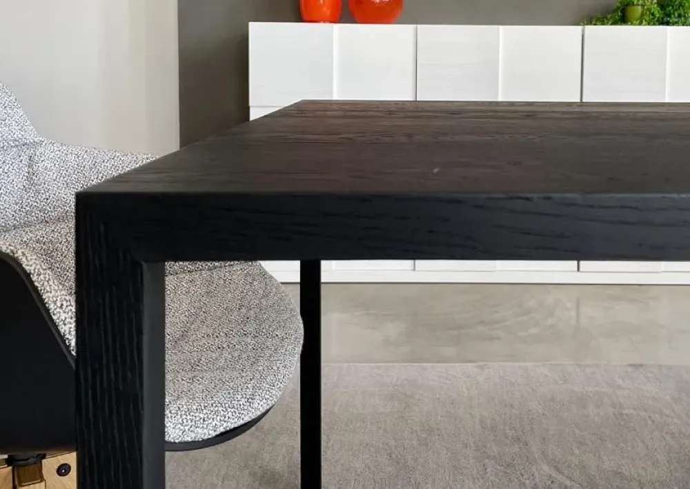 Mdf Tavolo rettangolare Tense material scontato del 43%- Tavoli