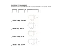 Friulsedie Tavolo rettangolare Zenith di a prezzo riservato- Tavoli