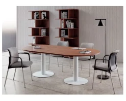 Hot Tavolo riunione in legno Derby con 6 sedie   a prezzi convenienti Arredo Ufficio