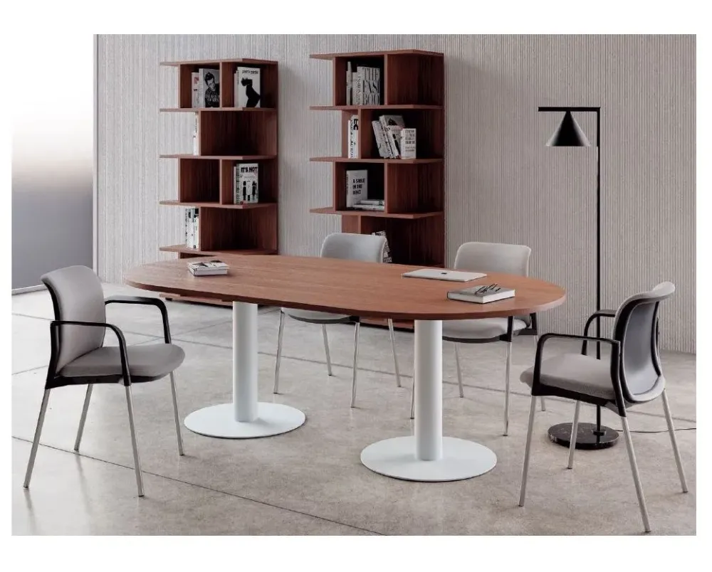 Hot Tavolo riunione in legno Derby con 6 sedie a prezzi convenienti Arredo Ufficio