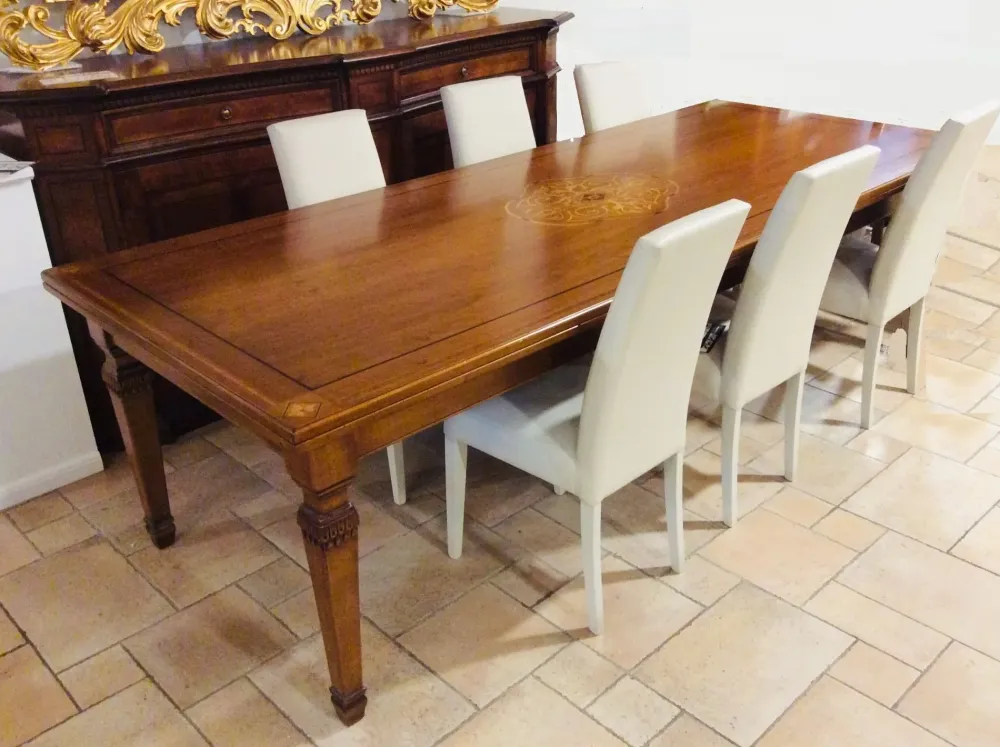 Tavolo Rosonato in legno Allungabile^Artigianale Outlet