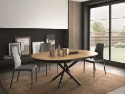 Artigianale Tavolo rotondo allungabile Round in Offerta- Tavoli