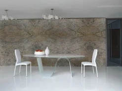 Tavolo rotondo con basamento centrale Infinity scontato^Unico Italia Online