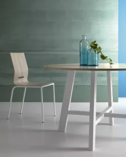 Tavolo rotondo con basamento centrale Thor 130 tondo fisso scontato^Point House Hot