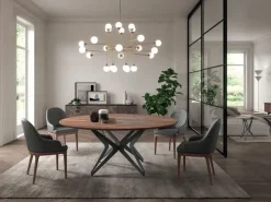 Ozzio Tavolo rotondo Dna in legno, prezzo scontato!- Tavoli