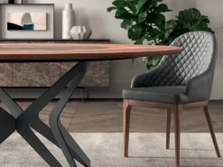 Ozzio Tavolo rotondo Dna in legno, prezzo scontato!- Tavoli