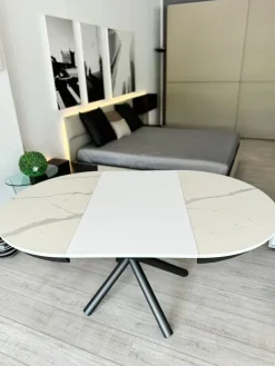 Altacom Tavolo rotondo in ceramica Celsius di in Offerta Outlet- Tavoli