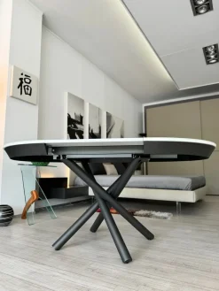 Altacom Tavolo rotondo in ceramica Celsius di in Offerta Outlet- Tavoli