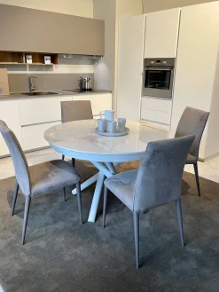 Altacom Tavolo rotondo in ceramica Fahrenheit round di in Offerta Outlet- Tavoli