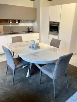 Altacom Tavolo rotondo in ceramica Fahrenheit round di in Offerta Outlet- Tavoli