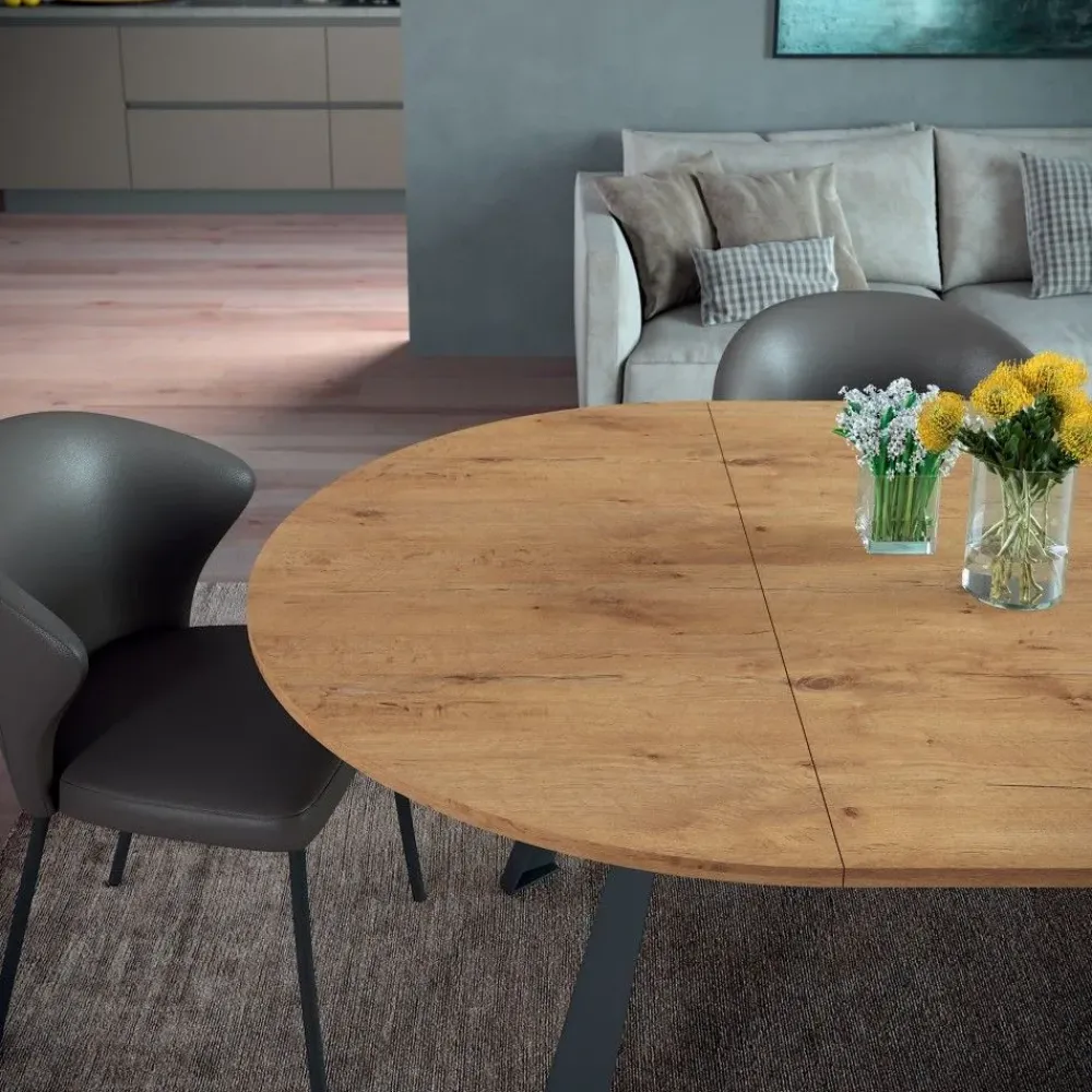 Tavolo rotondo in legno Convivio di in Offerta Outlet^Ozzio Clearance