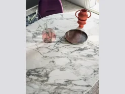 Tavolo rotondo in marmo Barone in Offerta Outlet^Bontempi Hot