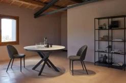 Tavolo rotondo in vetro T30 giotto in Offerta Outlet Tavoli