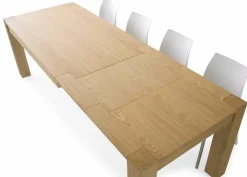 Tavolo rovere naturale doppia allunga^Collezione esclusiva Best